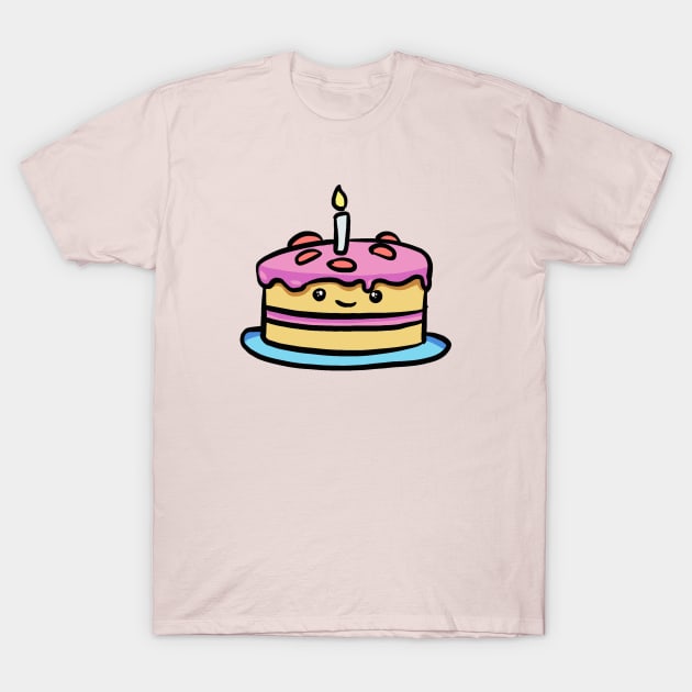 Kawaii Cake T-Shirt by Kawaii Black Store